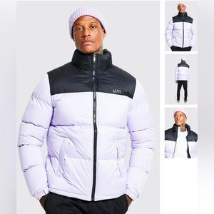 BooHoo men’s puffer coat.  NWT. Size Small